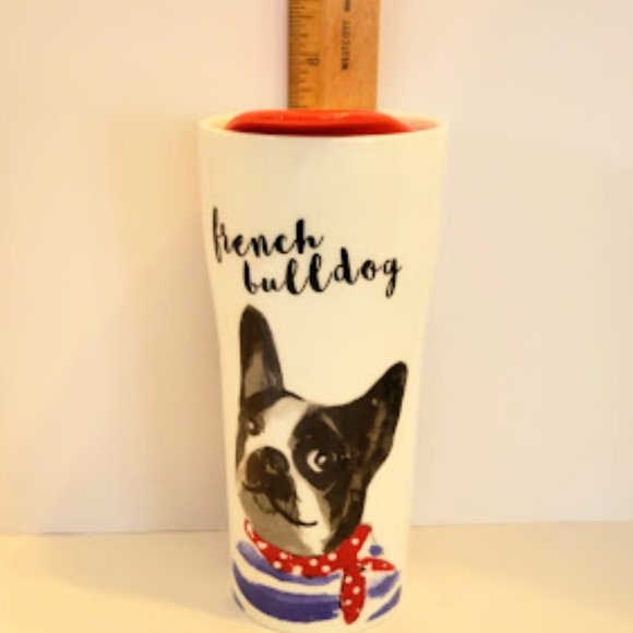 FRENCH BULLDOG JUMBO CERAMIC TRAVEL MUG WITH LID BY CIROA - Picture 5 of 5